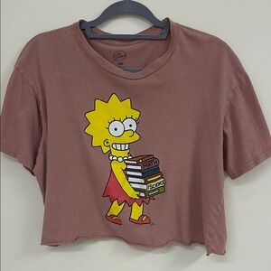 Lisa Simpson Graphic Crop Top XL
